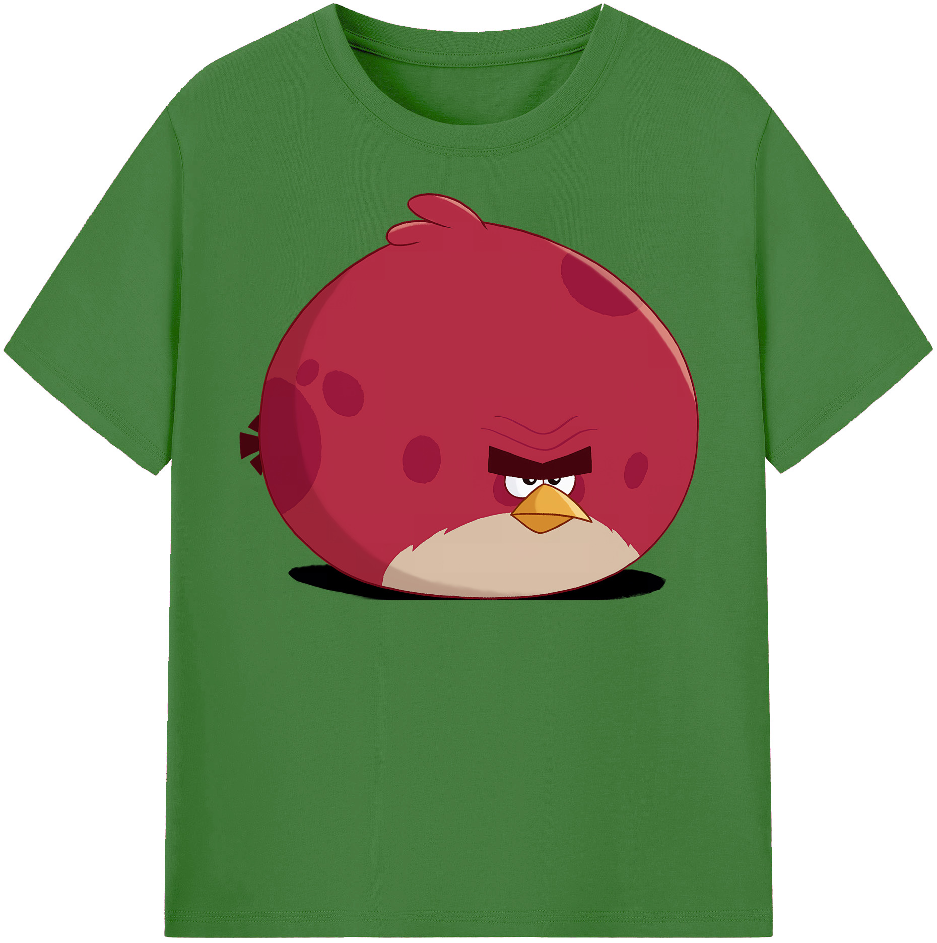 （画像用） Angry Birds アングリーバード レディースカジュアルプリントTシャツ（綿100％）
